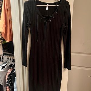 Target Fitted Black Dress